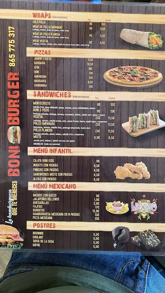 Menu_BONI BURGER_Catral_image_4