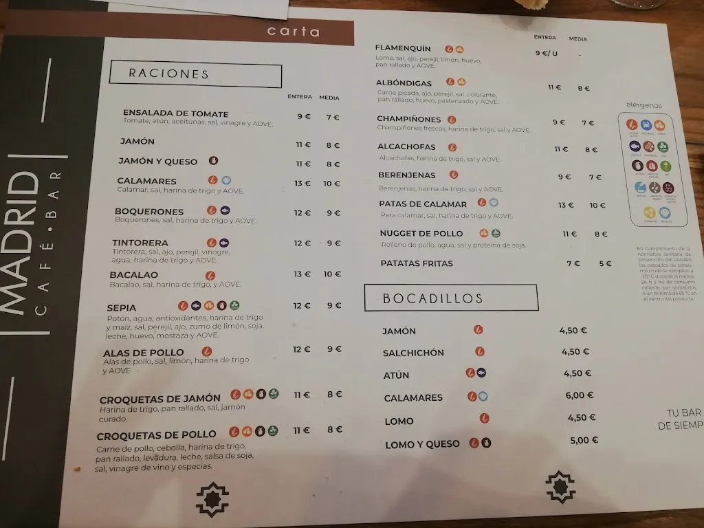 Menu_Cafe Bar Madrid_Alcalá la Real_image_4
