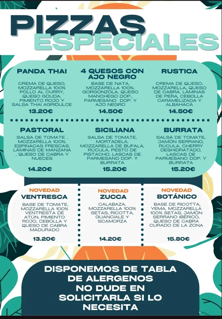 Menu_Botánico Pizza_Alcalá la Real_immagine_2