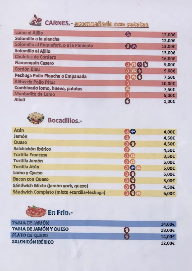 Menu_Café Bar Rio De Oro_Alcalá la Real_image_2