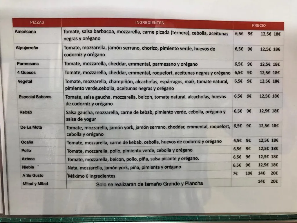 Menu_Pizzería Sabores_Alcalá la Real_image_2