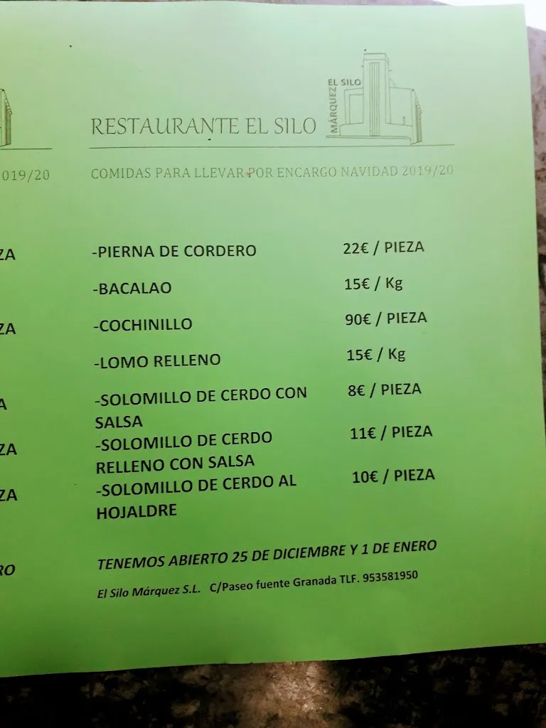 Menu_El Silo Márquez S.L._Alcalá la Real_immagine_2