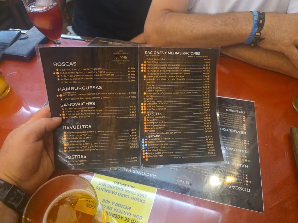 Menu_Café Bar El Valle_Alcalá la Real_image_1
