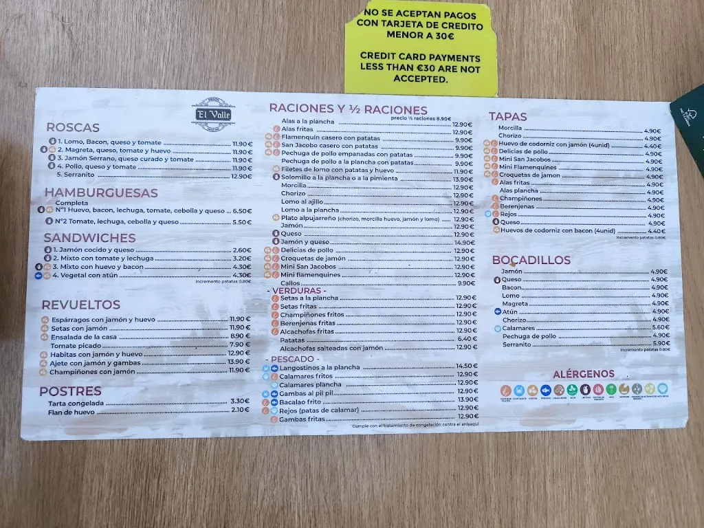 Menu_Café Bar El Valle_Alcalá la Real_image_2