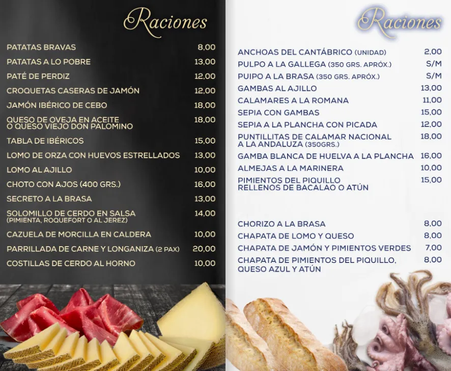 Menu_Restaurante Brasería Ismael_Bedmar y Garcíez_image_1