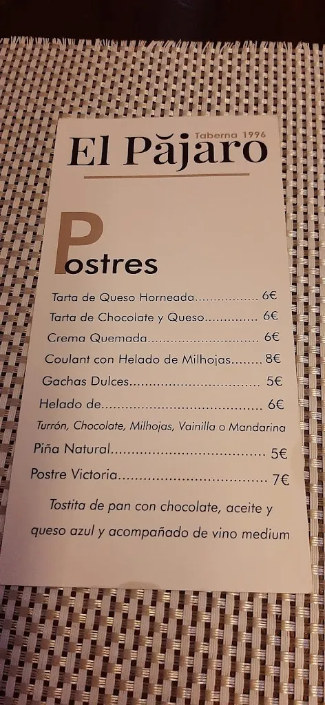 Menu_Taberna el Pájaro_Baeza_image_4