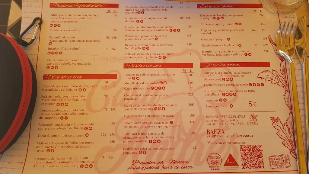 Menu_Taberna Casa Andrés_Baeza_immagine_4