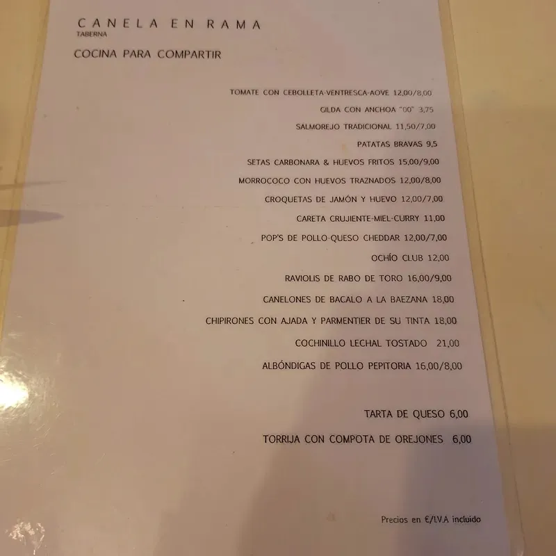 Menu_Canela en Rama Baeza_Baeza_image_2