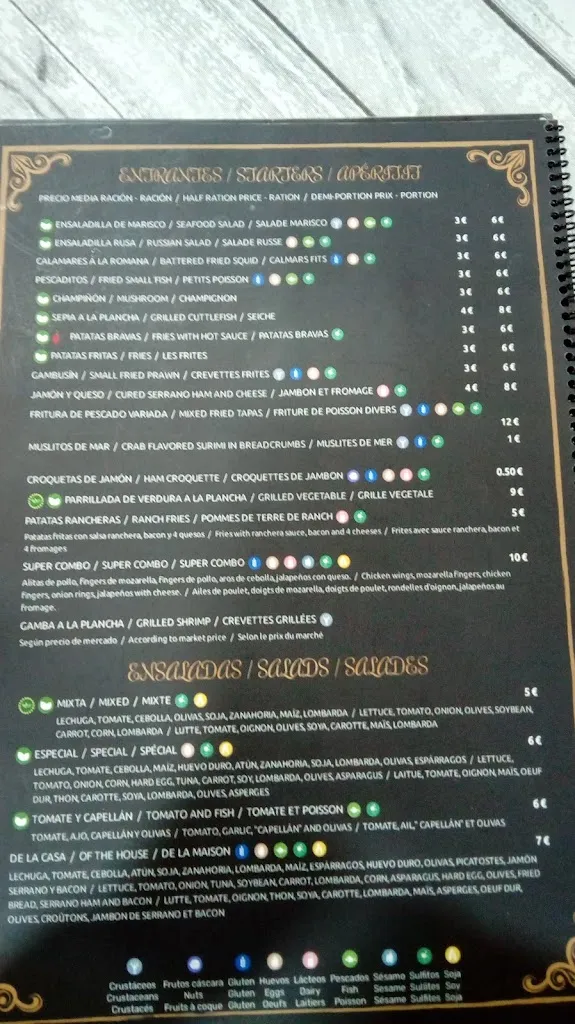 Menu_Bar Venecia_Catral_image_2