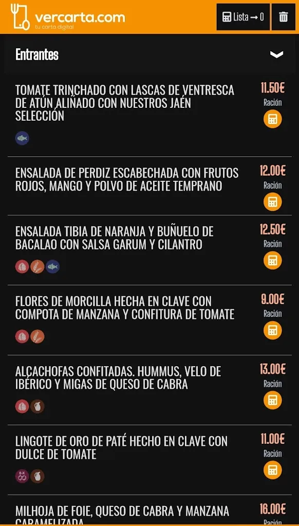 Menu_Bar Restaurante La Clave_Baeza_image_1