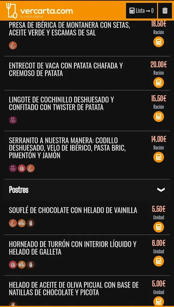 Menu_Bar Restaurante La Clave_Baeza_image_3