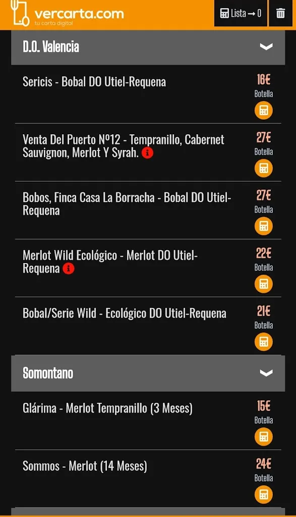 Menu_Bar Restaurante La Clave_Baeza_image_4