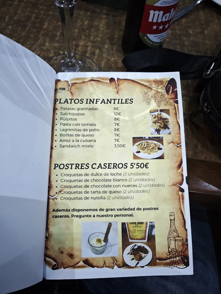 Menu_Casa Tere_Baeza_immagine_2