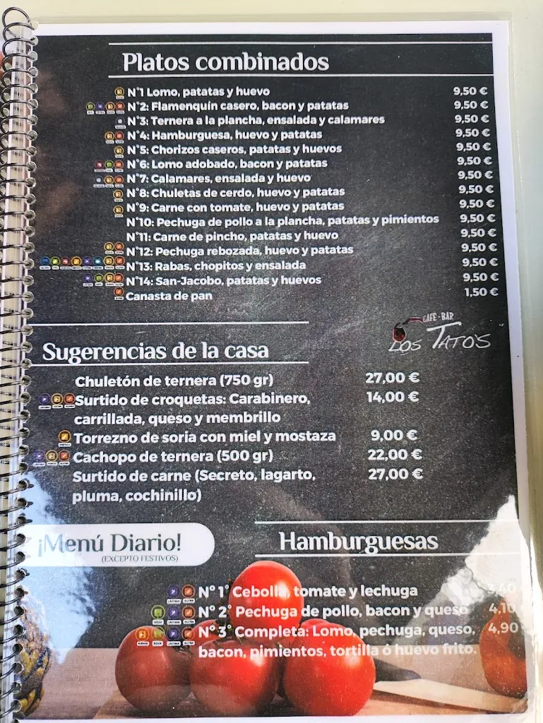 Menu_Café bar los tatos_Baeza_image_2