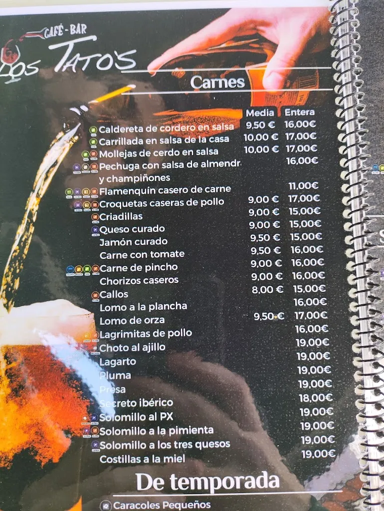 Menu_Café bar los tatos_Baeza_image_3