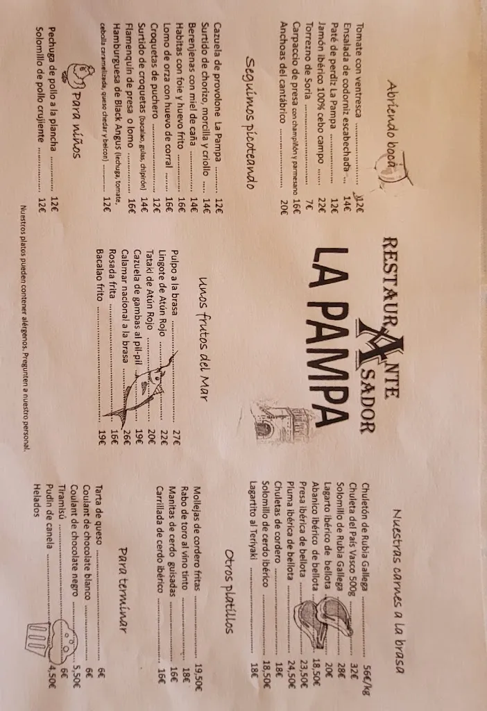 Menu_Restaurante La Pampa_Baeza_immagine_3