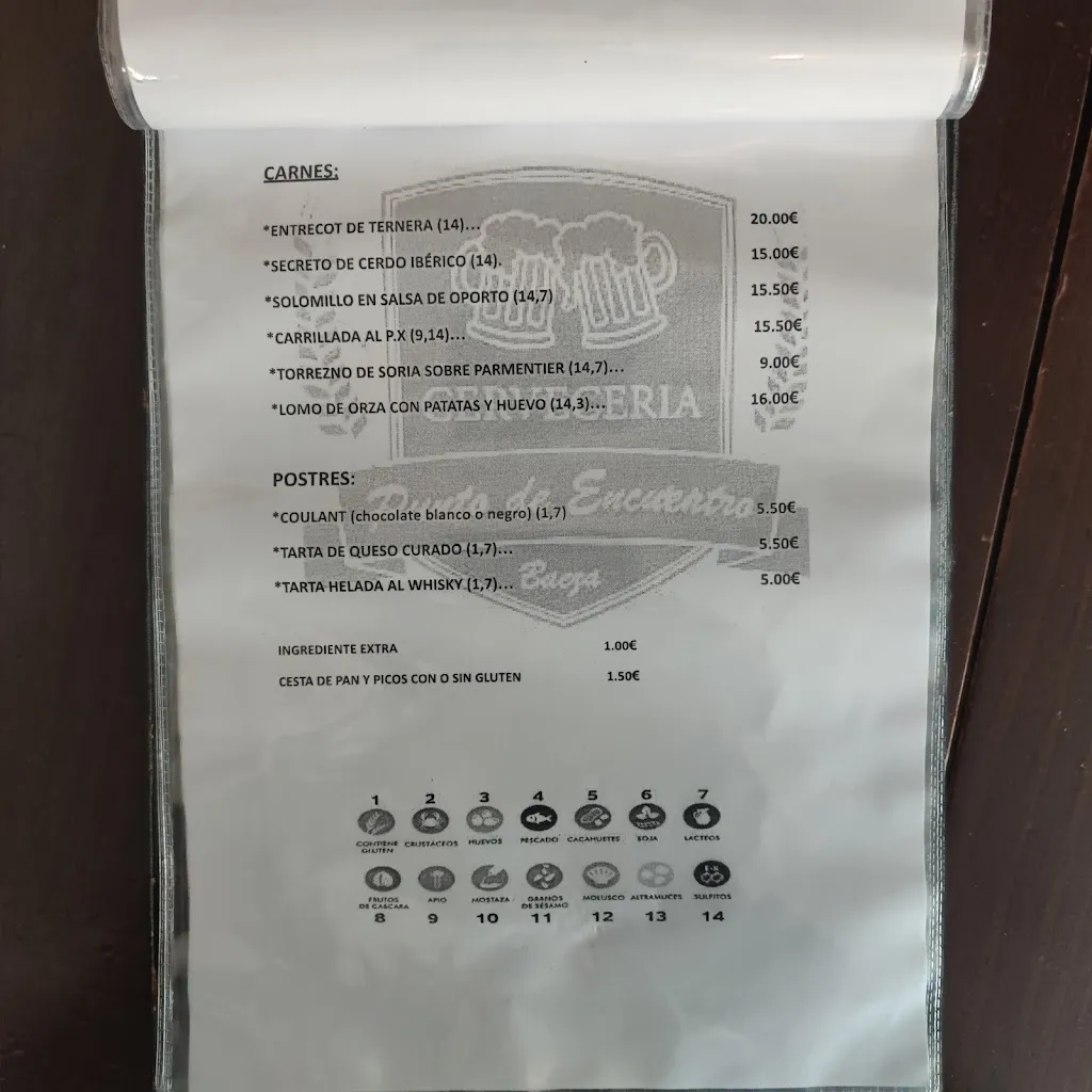 Menu_Cerveceria Punto de Encuentro_Baeza_image_2