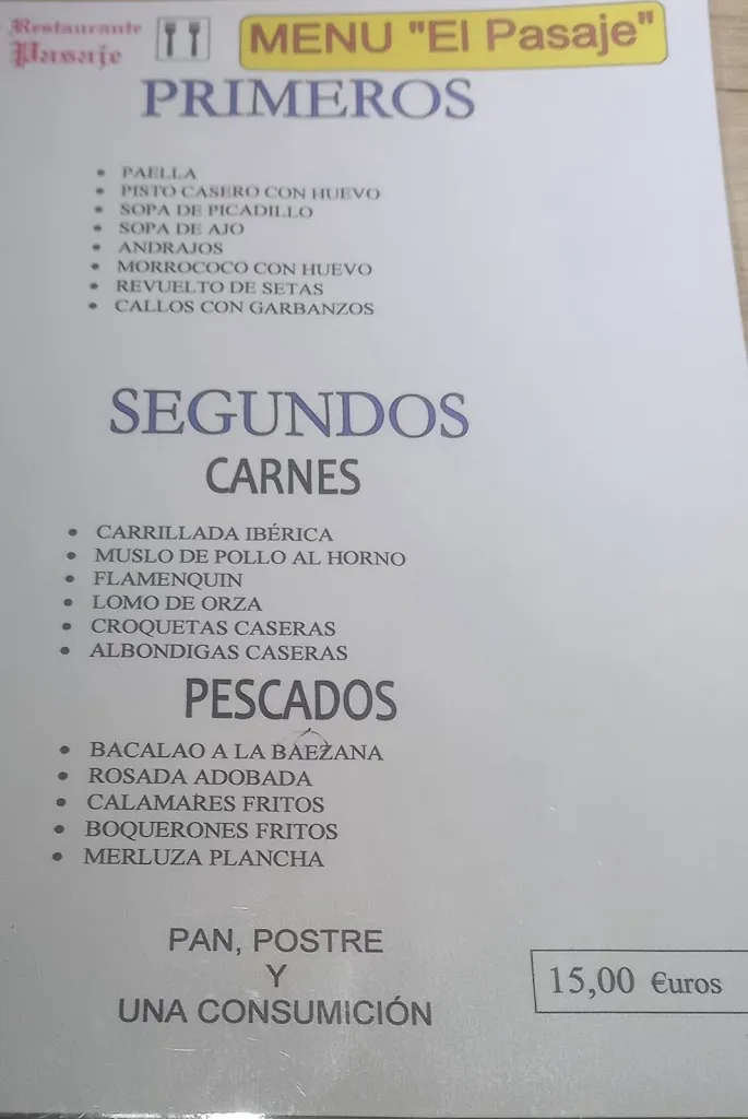 Menu_Restaurante El Pasaje_Baeza_image_1