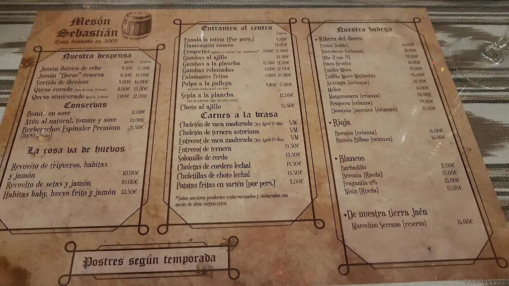 Menu_Mesón Sebastián_Bailén_image_2