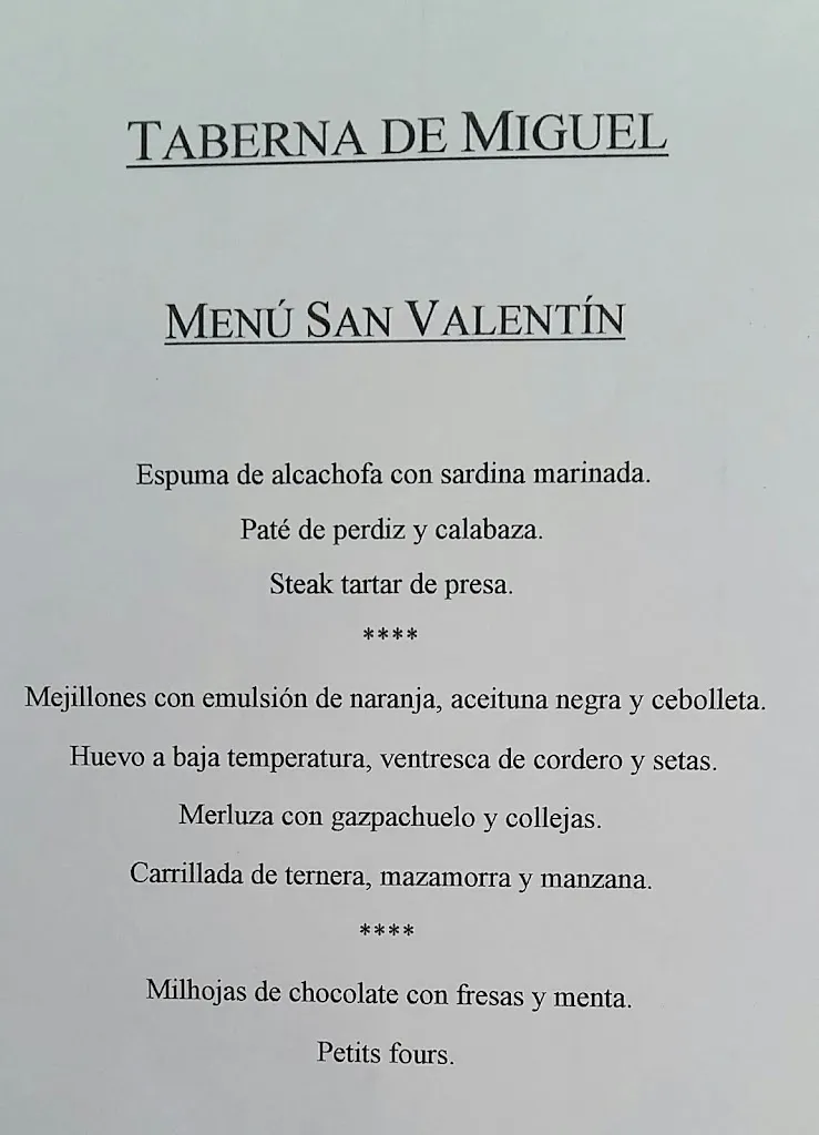 Menu_Taberna de Miguel-Bailén_Bailén_image_2