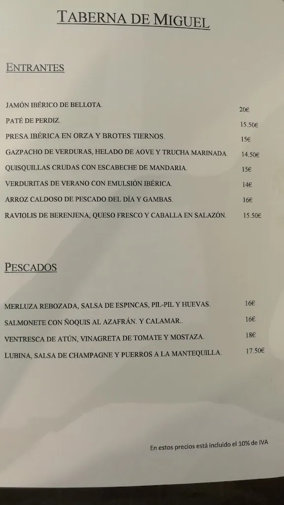 Menu_Taberna de Miguel-Bailén_Bailén_image_3