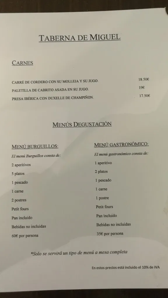 Menu_Taberna de Miguel-Bailén_Bailén_image_4