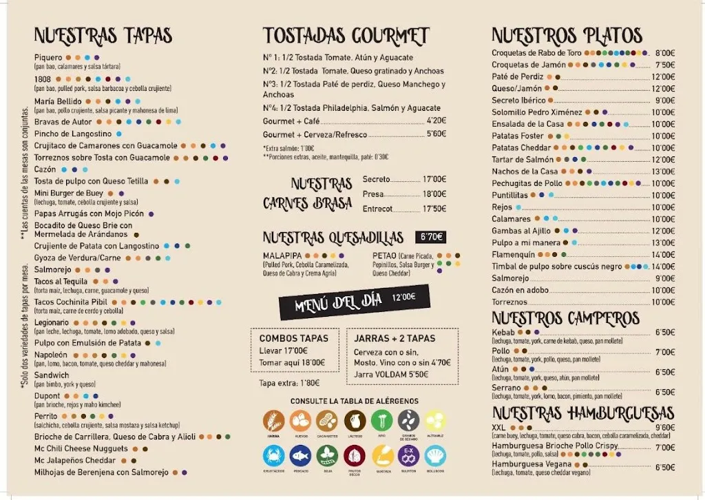 Menu_Bar Tejavana_Bailén_immagine_1