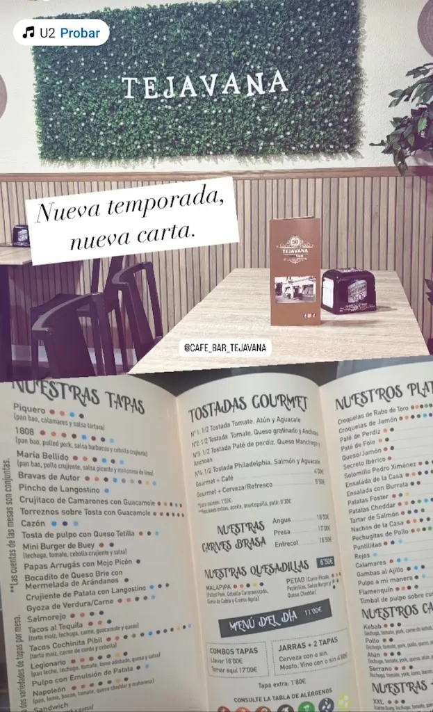 Menu_Bar Tejavana_Bailén_immagine_2