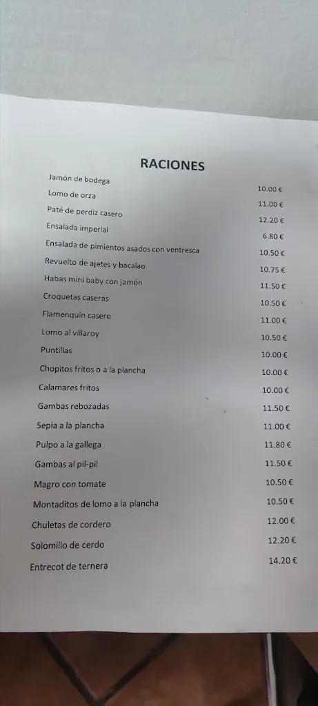 Menu_Restaurante la Tasca_Bailén_immagine_2