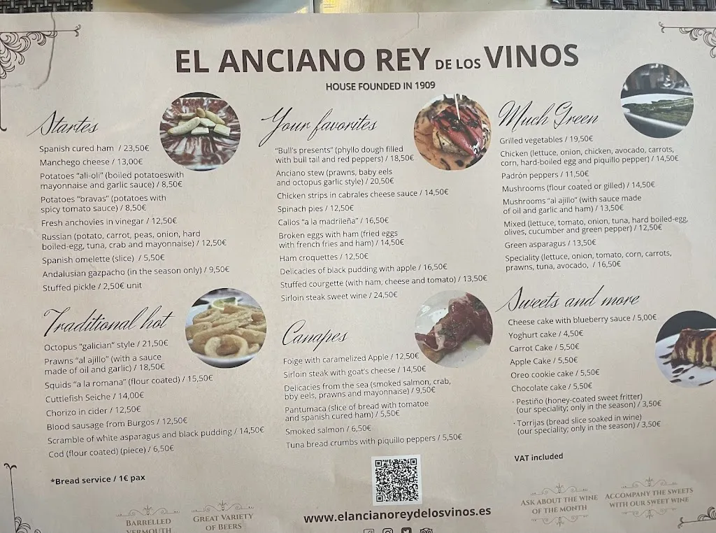 Menu_El Anciano Rey de los Vinos_Bailén_image_3