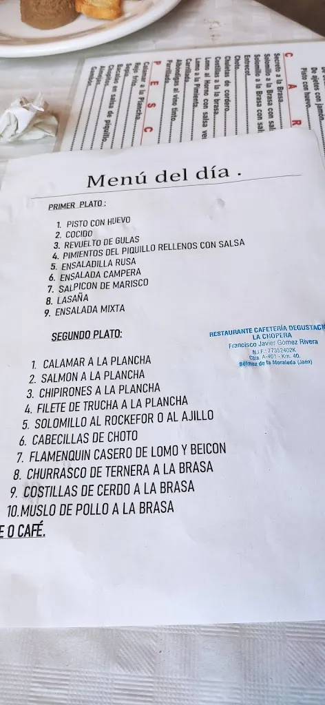 Menu_La Chopera_Bélmez de la Moraleda_immagine_2