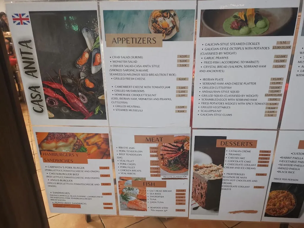 Menu_Restaurante Casa Anita_Catral_immagine_2