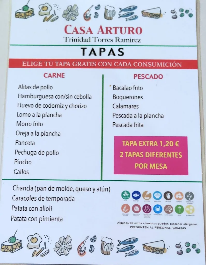 Menu_Restaurante Casa Arturo_Beas de Segura_image_1