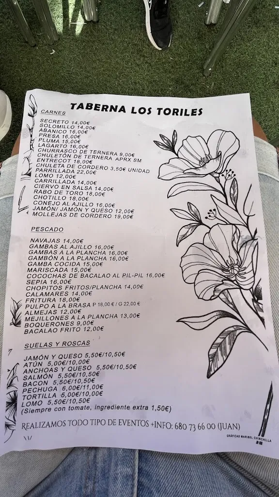 Menu_Taberna Los Toriles_Beas de Segura_image_1