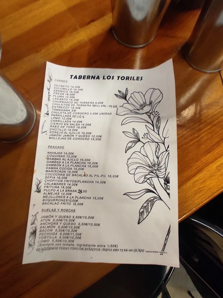 Menu_Taberna Los Toriles_Beas de Segura_image_2