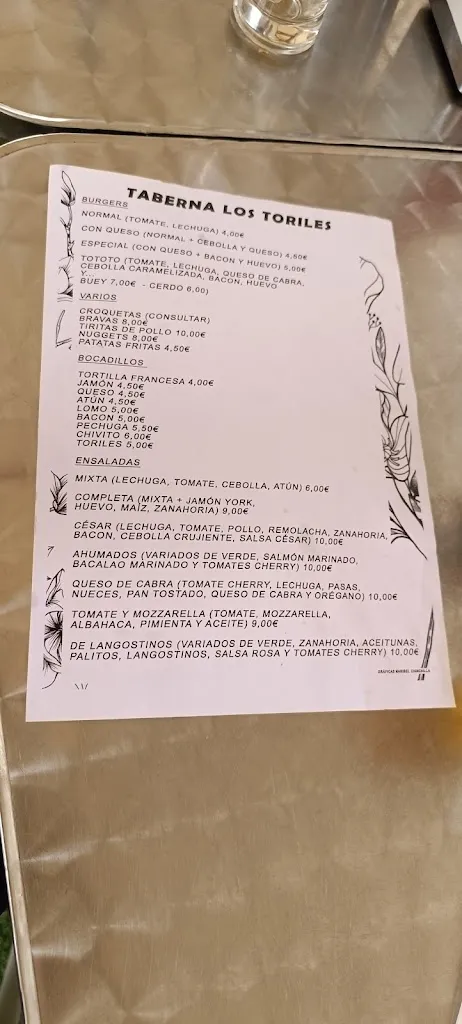 Menu_Taberna Los Toriles_Beas de Segura_image_3