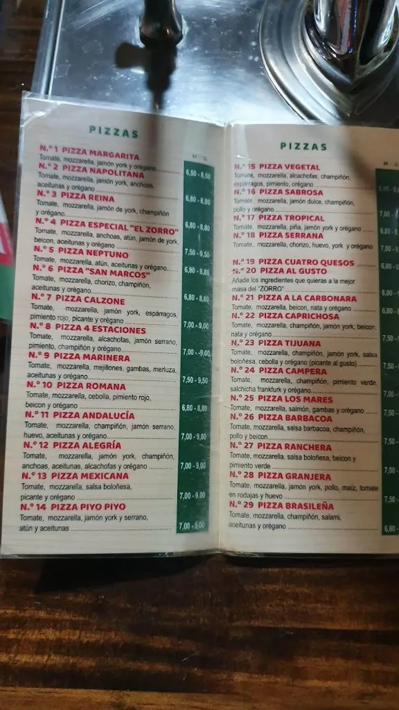 Menu_Pizzeria El Zorro_Beas de Segura_image_1