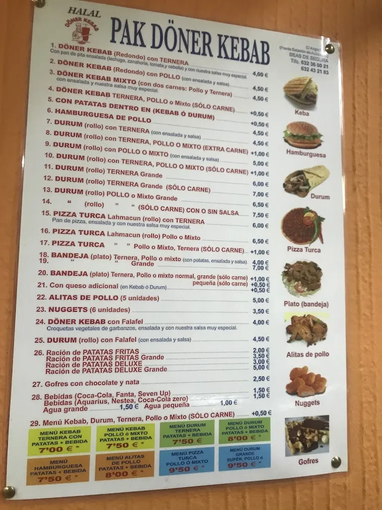 Menu_PAK Döner KEBAB_Beas de Segura_image_1
