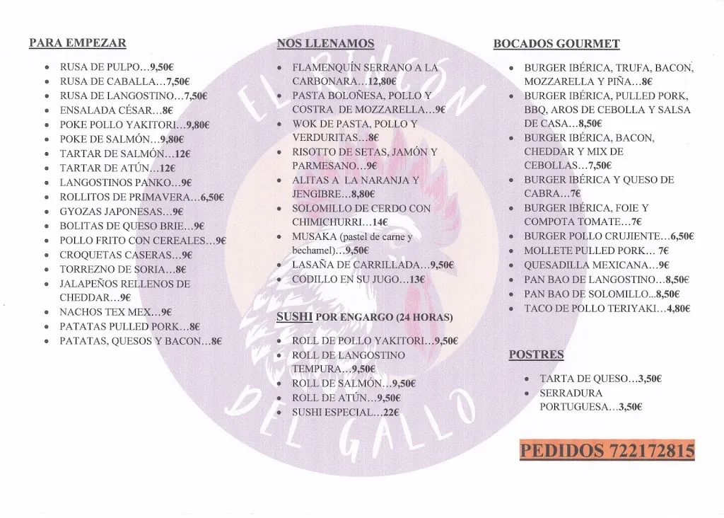 Menu_El Rincón del Gallo_Begíjar_image_3