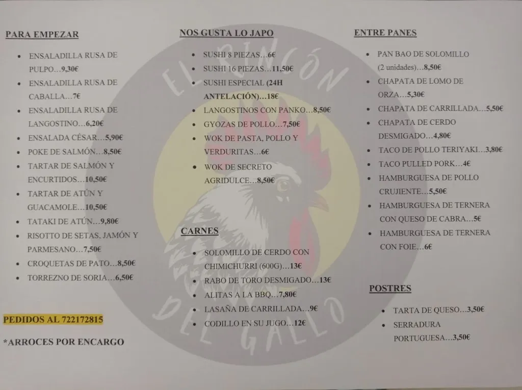 Menu_El Rincón del Gallo_Begíjar_image_4