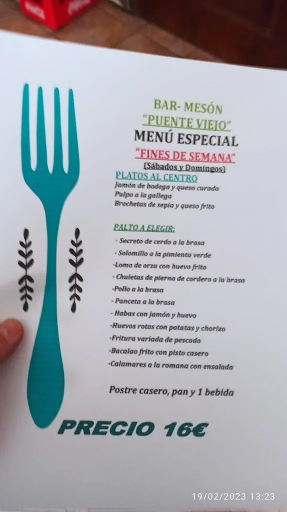 Menu_Bar Mesón Puente Viejo_Begíjar_image_1