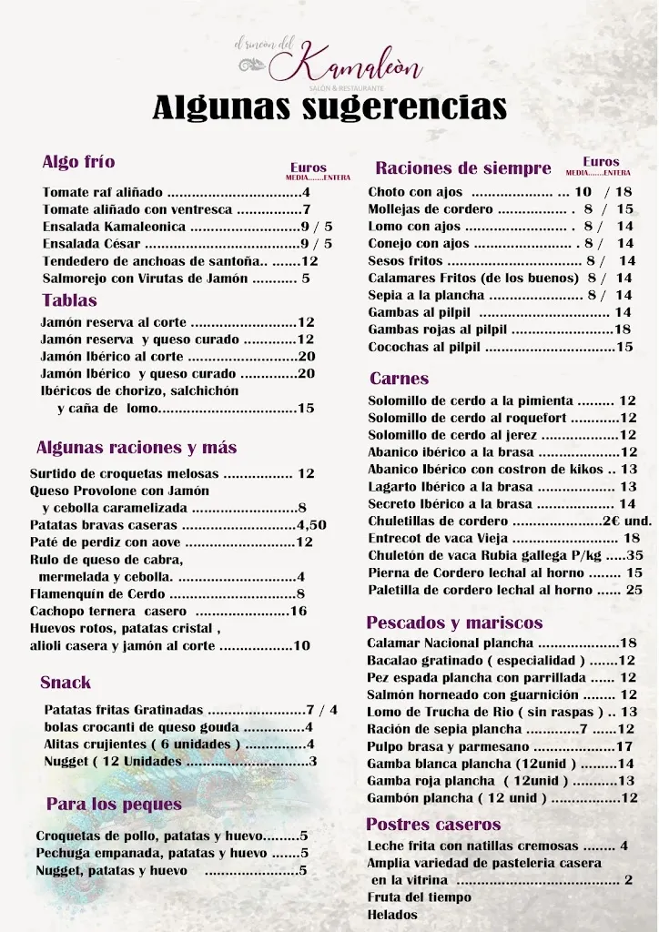 Menu_Restaurante El Rincón del Kamaleón_Cabra del Santo Cristo_image_1