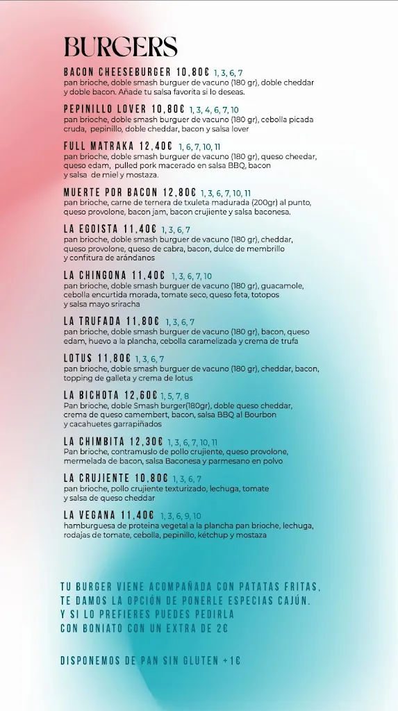 Menu_La Rosetta_Andújar_immagine_1