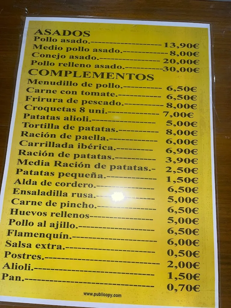 Menu_Asador picasuelos Andújar_Andújar_image_2