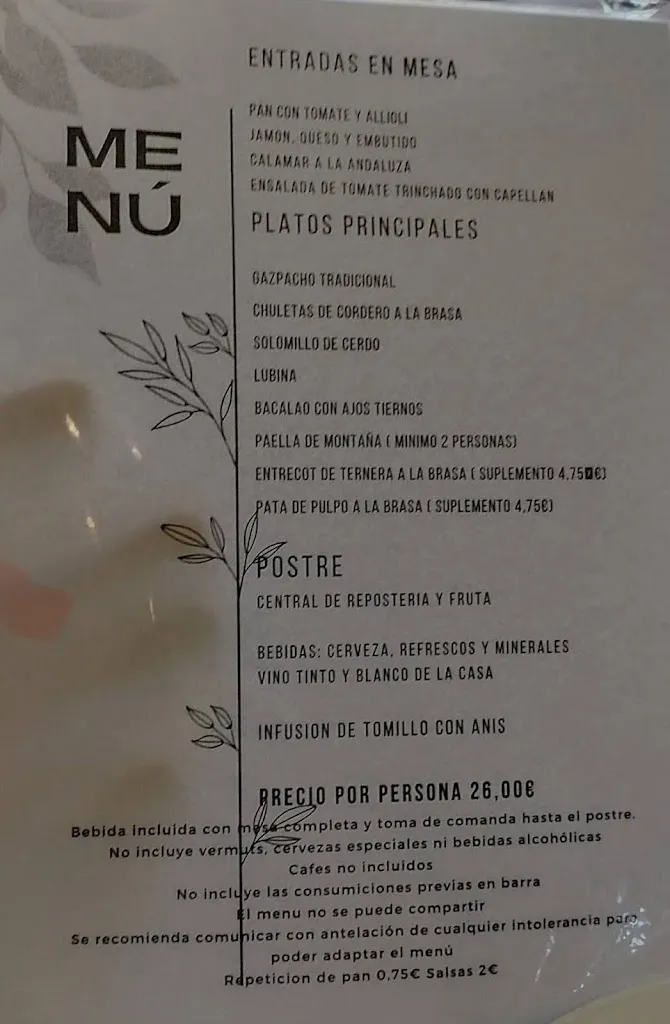 Menu_Nou Trinquet_Castalla_image_1