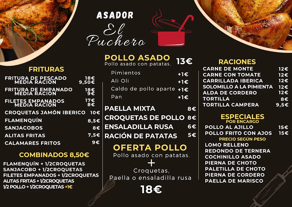 Menu_Asador De Pollos El Puchero_Andújar_image_1