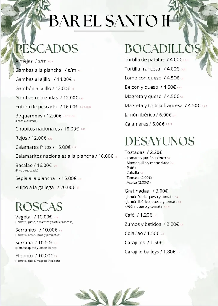 Menu_El Sannto 2_Andújar_image_1