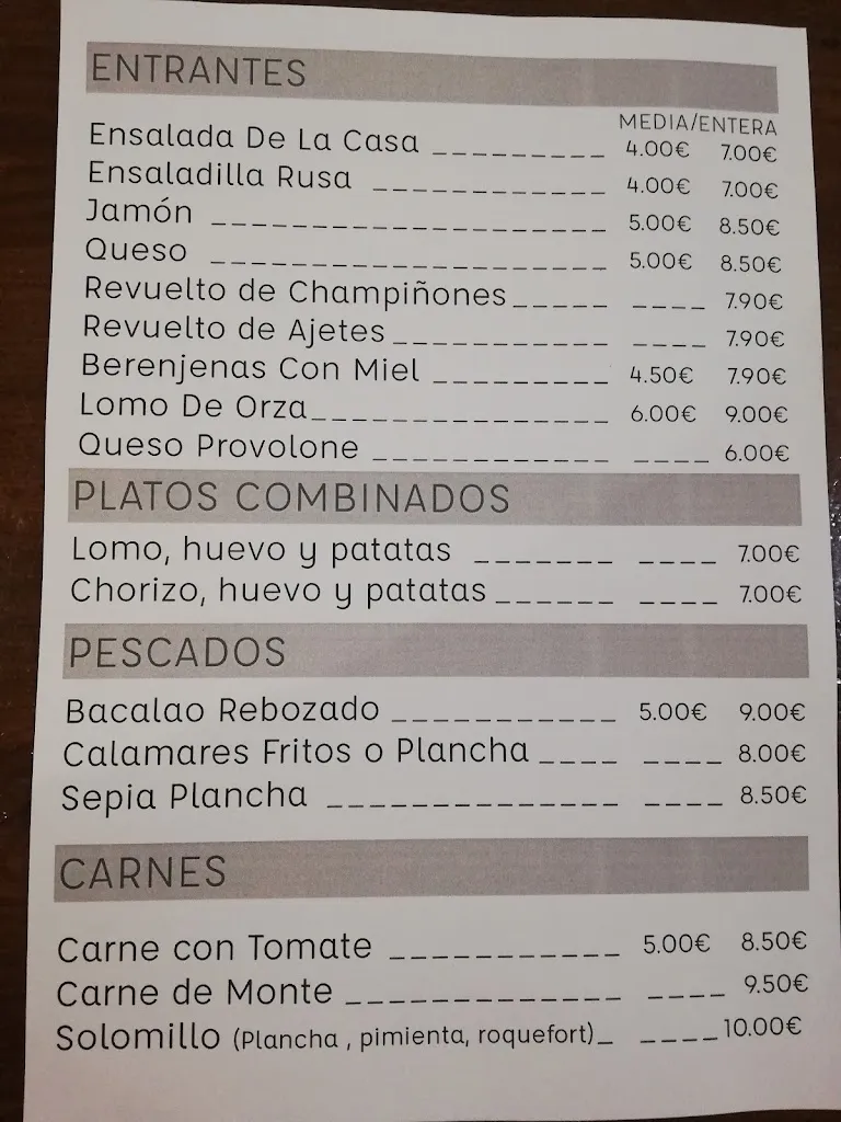 Menu_Bar cafetería el parque_Andújar_image_1