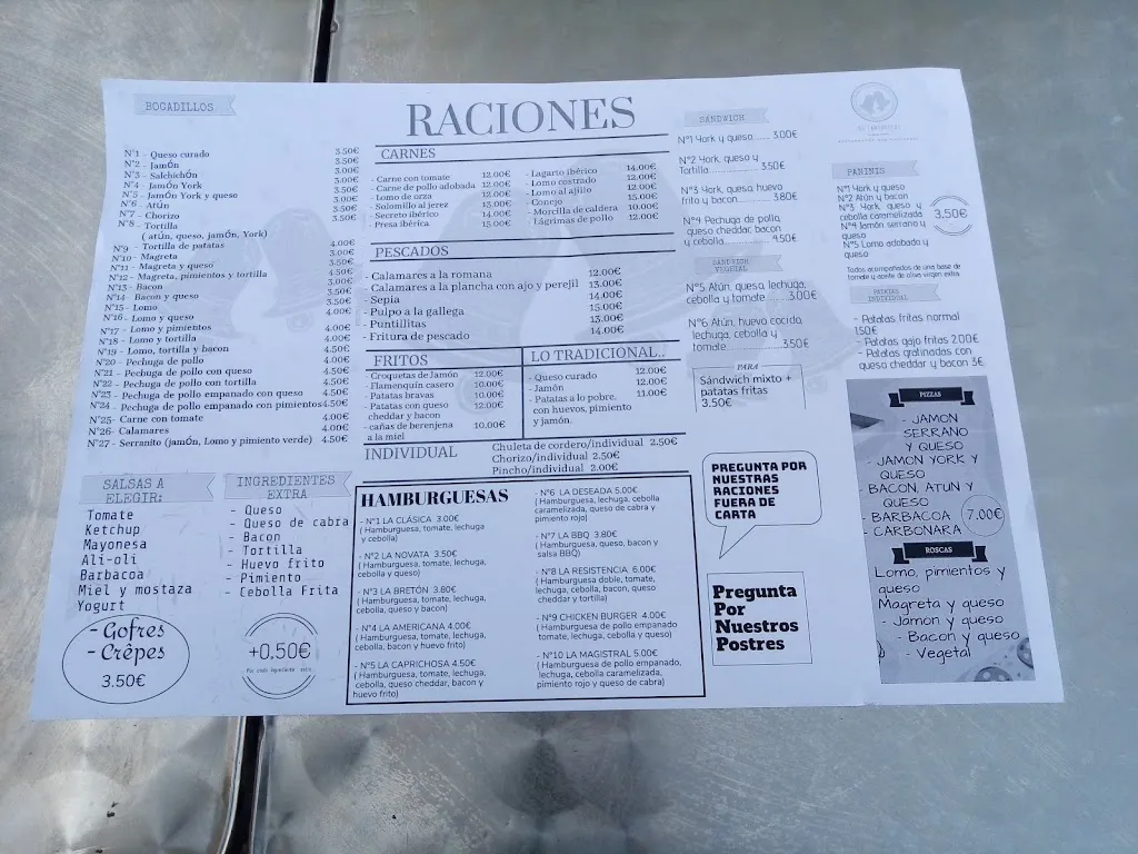 Menu_Hostal Restaurante Los Campanicas_Canena_image_2