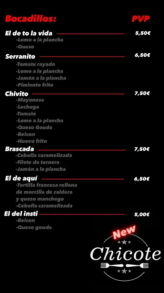 Menu_New Chicote_Canena_image_3